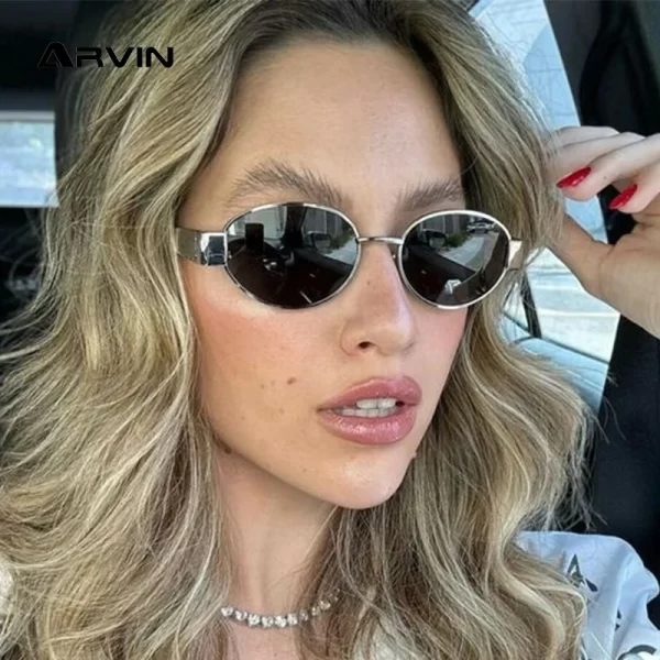 Retro Oval Sunglasses for Women and Men - High Quality UV400 Eyewear - Image 3