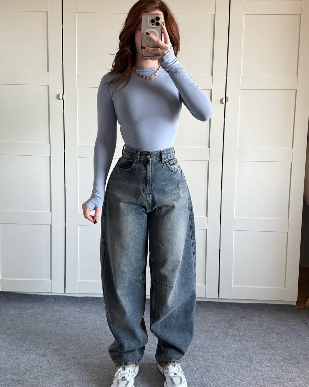 Chic Loose-Fit Baggy Pants and Top Ensemble