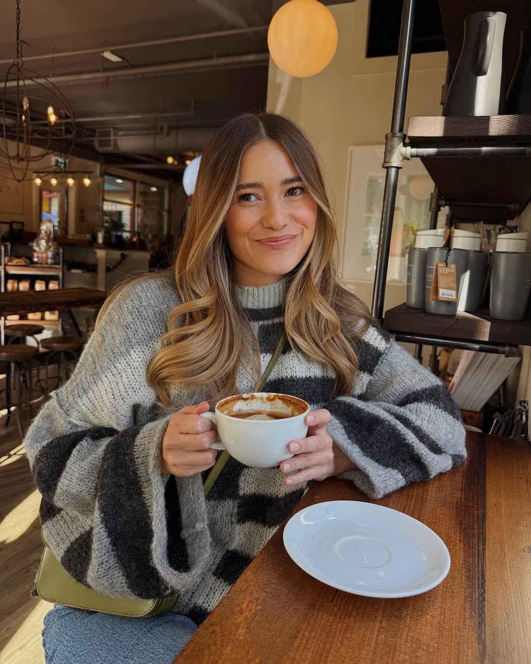 Cozy vibes with a chic oversized sweater