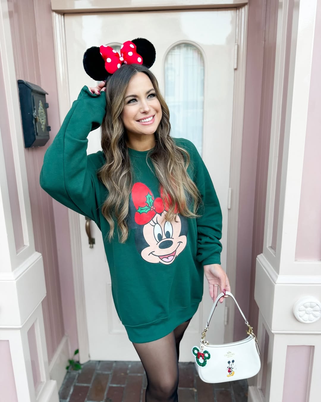 Cozy Minnie Mouse Inspired Winter Outfit