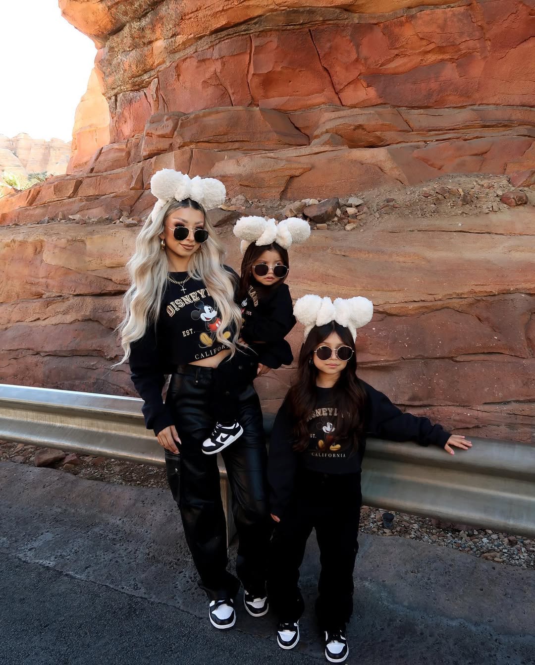 Cute Disney Family in Matching Outfits