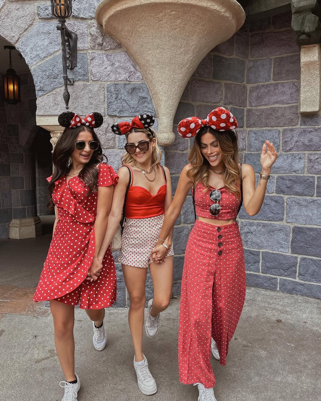 Charming polka dot Disney park outfit trio