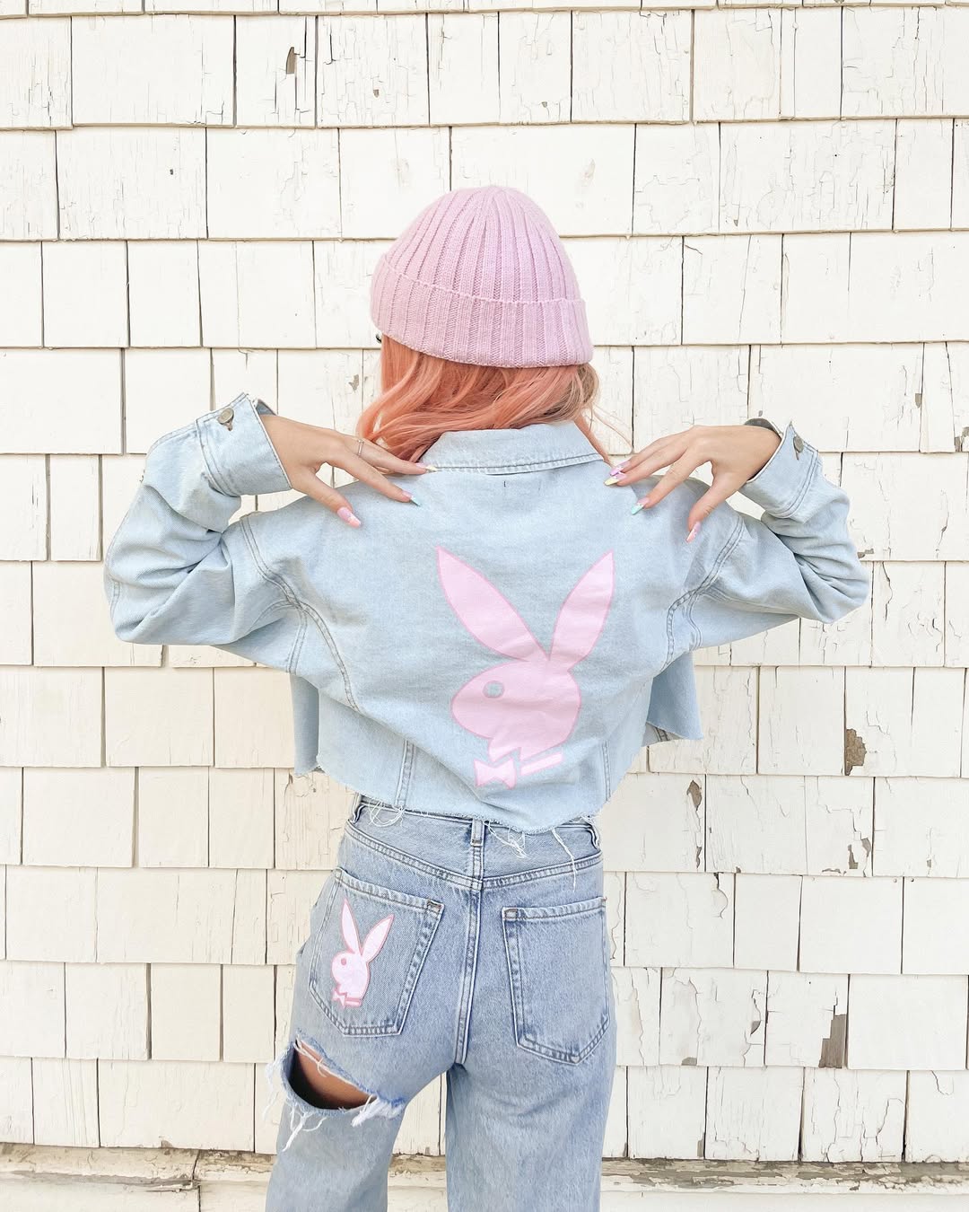 Chic Y2K Style with Pink Playboy Details