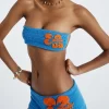Women's Summer 2PCS Off Shoulder Outfit Set with Knit Shorts - Image 2