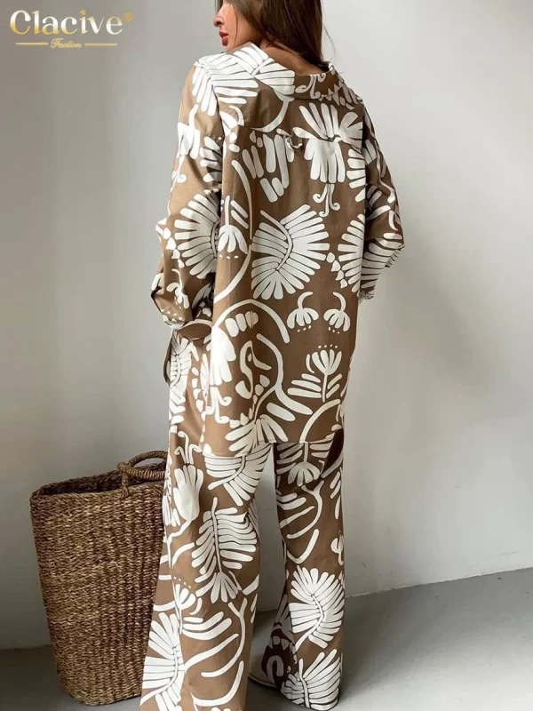 Elegant 3-Piece Loose Print Set for Women - Image 3