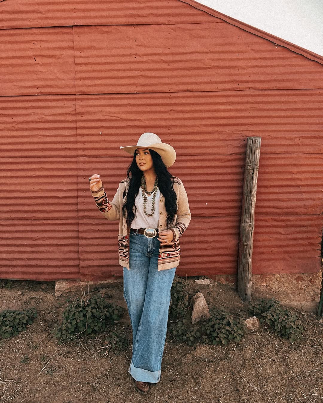 Chic Western Vibes with Bold Accessories