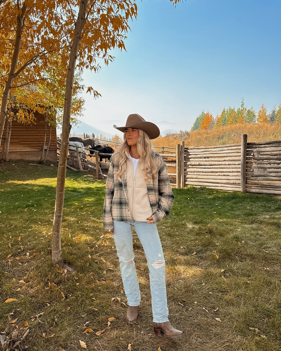 Chic ensemble for a casual rodeo day